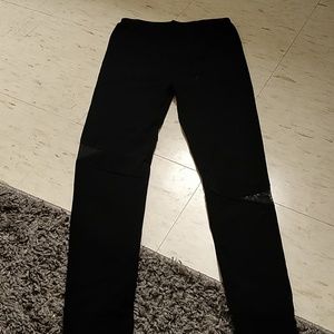 Mesh panel leggings